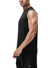 Load image into Gallery viewer, Roadbox Workout Sleeveless Shirts for Men Athletic Gym Basketball Quick Dry Muscle Tank Tops (Black+Grey+Dark Navy, S)