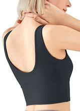 Load image into Gallery viewer, High Neck Longline Sports Bras for Women High Impact Full Coverage Sports Bra Padded Yoga Gym Tops Workout Crop Tank