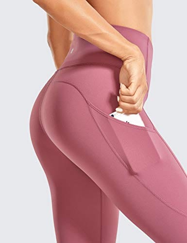 CRZ YOGA Women's Naked Feeling Workout Leggings 25 Inches - High Waisted Yoga  Pants with Side Pockets Misty Merlot – The Home Fitness Corp