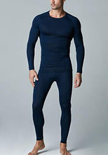 Load image into Gallery viewer, ATHLIO Men's UPF 50+ Long Sleeve Compression Shirts, Water Sports Rash Guard Base Layer, Athletic Workout Shirt, 3pack Black/Charcoal/Navy