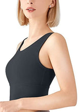 Load image into Gallery viewer, High Neck Longline Sports Bras for Women High Impact Full Coverage Sports Bra Padded Yoga Gym Tops Workout Crop Tank
