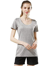 Load image into Gallery viewer, Pack of 5 Women's Signature Scoopneck Tees, Short Sleeve Heather Shirts Athletic Tops for Gym Yoga Workout (Edition 1, X-Large)