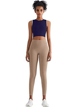 Load image into Gallery viewer, High Neck Sports Bra for Women Longline Full Coverage Sports Bras for Yoga Gym Medium Impact Padded Workout Crop Tops