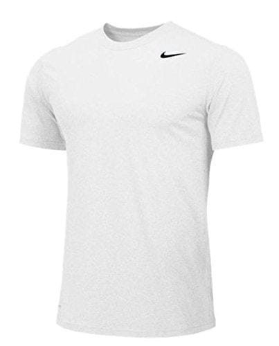 Nike Men's Legend Short Sleeve Dri-Fit Shirt, White, Medium