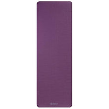 Load image into Gallery viewer, Gaiam Essentials Thick Yoga Mat Fitness & Exercise Mat with Easy-Cinch Carrier Strap, Purple, 72"L X 24"W X 2/5 Inch Thick