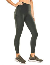 Load image into Gallery viewer, CRZ YOGA Women's Naked Feeling Workout Leggings 25 Inches - High Waisted Yoga Pants with Side Pockets Grey Olive