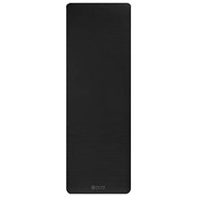 Load image into Gallery viewer, Gaiam Essentials Thick Yoga Mat Fitness & Exercise Mat with Easy-Cinch Carrier Strap, Black, 72"L X 24"W X 2/5 Inch Thick
