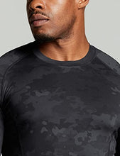 Load image into Gallery viewer, ATHLIO Men's UPF 50+ Long Sleeve Compression Shirts, Water Sports Rash Guard Base Layer, Athletic Workout Shirt, 3pack Black/Utility Camo Black/White