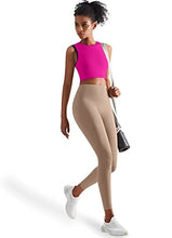 Load image into Gallery viewer, High Neck Sports Bra for Women Longline Full Coverage Sports Bras for Yoga Gym Medium Impact Padded Workout Crop Tops