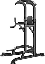 Load image into Gallery viewer, Power Tower Adjustable Height Pull Up &amp; Dip Station Multi-Function Home Strength Training Fitness Workout Station for Home Gym

