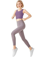 Load image into Gallery viewer, High Neck Sports Bra for Women Longline Low Back Sports Bras Medium Impact Padded Workout Crop Tops for Yoga Gym