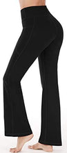 Load image into Gallery viewer, Heathyoga Women Bootcut High Waist Yoga Pants with Pockets, Black, X-Large