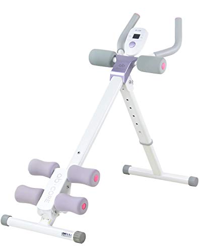 leikefitness Height Adjustable Ab Trainer Abdominal Whole Body Workout Machine Waist Cruncher Core Toner,Leg,Thighs,Buttocks Shaper with LCD Monitor