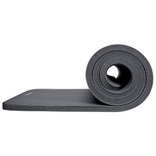 Load image into Gallery viewer, Retrospec Solana Yoga Mat 1" Thick w/Nylon Strap for Men & Women - Non Slip Exercise Mat for Home Yoga, Pilates, Stretching, Floor & Fitness Workouts - Graphite