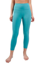 Load image into Gallery viewer, Yogalicious High Waist Ultra Soft Lightweight Capris - Green Slate Blue Lux