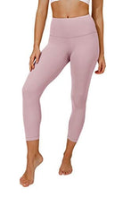 Load image into Gallery viewer, Yogalicious High Waist Ultra Soft Lightweight Capris - High Rise Yoga Pants - Rose Bud Nude Tech - XS