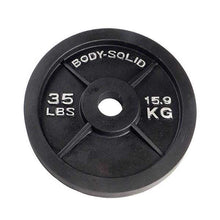 Load image into Gallery viewer, 400lb. Cast Iron Olympic Weight Set with 7' Olympic bar and collars - The Home Fitness Corp