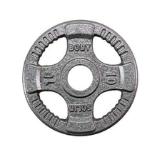 Load image into Gallery viewer, 400lb. Gray Cast Iron Grip Olympic Weight Set with 7ft. Olympic bar and collars - The Home Fitness Corp