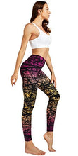 Load image into Gallery viewer, COOLOMG Women's Leggings Yoga Long Pants Compression Drawstring Running Tights Non See-Through Orange Forest Adults Small(Youth X-Large)