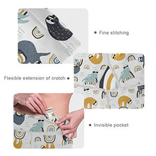 Load image into Gallery viewer, visesunny High Waist Yoga Pants with Pockets Funny Sloth on Rainbow Buttery Soft Tummy Control Running Workout Pants 4 Way Stretch Pocket Leggings