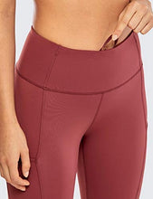 Load image into Gallery viewer, CRZ YOGA Women's Naked Feeling Workout Leggings 25 Inches - High Waisted Yoga Pants with Side Pockets Savannah