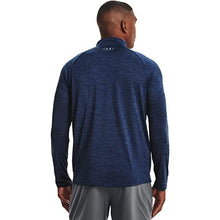 Load image into Gallery viewer, Under Armour Men’s Tech 2.0 ½ Zip Long Sleeve, Academy Blue (409)/Steel, X-Small
