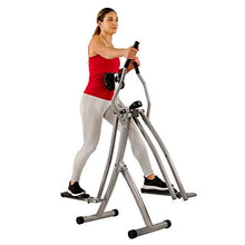 Load image into Gallery viewer, Sunny Health & Fitness SF-E902 Air Walk Trainer Elliptical Machine Glider w/LCD Monitor, 220 LB Max Weight and 30 Inch Stride