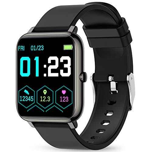Smart Watch, KALINCO Fitness Tracker with Heart Rate Monitor, Blood Pressure, Blood Oxygen Tracking, 1.4 Inch Touch Screen Smartwatch Fitness Watch for Women Men Compatible with Android iPhone iOS