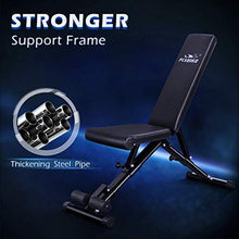 Load image into Gallery viewer, FLYBIRD Weight Bench, Adjustable Strength Training Bench for Full Body Workout with Fast Folding-New Version