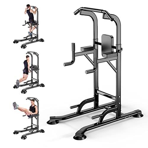 MAXSTRENGTH Power Tower regolabile Dip Station Pull Up Bar Push Up e