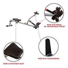 Load image into Gallery viewer, Sunny Health & Fitness SF-RW1205 Rowing Machine Rower with 12 Level Adjustable Resistance, Digital Monitor and 220 LB Max Weight