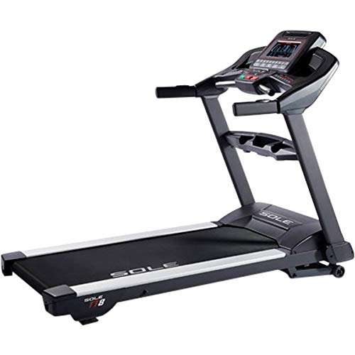 SOLE, TT8 Treadmill, Home Workout Foldable Treadmill with Integrated Bluetooth Smart Technology, Device Holder, LCD Screen, USB Port, Lower-Impact Design