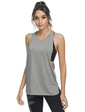 Load image into Gallery viewer, Cosy Pyro Workout Tank Tops for Women Lightweight Running Tanks Basic Gym Tops Sleeveless Athletic Yoga Shirts-4 Pack Black/Light Gray/White/Wine XL