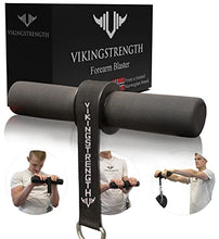 Load image into Gallery viewer, VIKINGSTRENGTH Forearm Blaster- Fat Thick Grips Forearm Strength Excercise Equipment for Men and Woman. Thick Wrist Roller Grips for Muscle Building and Injury Prevention Hand Grip Strengthener