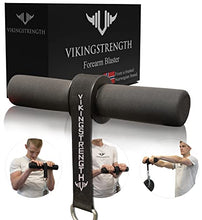 Load image into Gallery viewer, VIKINGSTRENGTH Forearm Blaster- Fat Thick Grips Forearm Strength Excercise Equipment for Men and Woman. Thick Wrist Roller Grips for Muscle Building and Injury Prevention Hand Grip Strengthener
