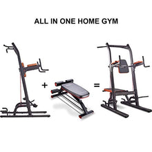 Load image into Gallery viewer, HARISON Multifunction Power Tower with Bench Pull up Bar dip station for Home Gym workout Strength Training Fitness Equipment