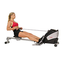 Load image into Gallery viewer, Sunny Health & Fitness Dual Function Magnetic Rowing Machine w/ Digital Monitor, Multi-Exercise Step Plates, 275 LB Max Weight and Foldable - SF-RW5622