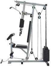 Load image into Gallery viewer, Sporzon Home Gym System Workout Station with 330LB of Resistance, 125LB Weight Stack, Gray