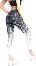 Load image into Gallery viewer, COOLOMG Women's Yoga Long Pants Compression Drawstring Running Tights Non See-Through Leggings Black Forest Adults X-Small(Youth Large)