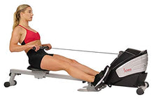 Load image into Gallery viewer, Sunny Health & Fitness Dual Function Magnetic Rowing Machine w/ Digital Monitor, Multi-Exercise Step Plates, 275 LB Max Weight and Foldable - SF-RW5622