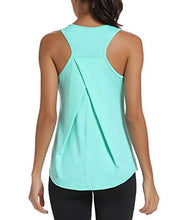 Load image into Gallery viewer, HLXFHB Workout Tank Tops for Women Gym Exercise Athletic Yoga Tops Racerback Sports Shirts Green
