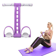 Load image into Gallery viewer, AIKOTOO Multi Function Tension Rope Fitness Pedal Resistance Band Elastic Pull Rope Fitness Sit-up Exercise at Home Gym Yoga Workout Equipment Arm Leg Trainer Slimming Bodybuilding Abdominal Training