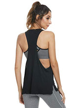 Load image into Gallery viewer, Cosy Pyro Workout Tank Tops for Women Lightweight Running Tanks Basic Gym Tops Sleeveless Athletic Yoga Shirts-4 Pack Black/Light Gray/White/Wine XL

