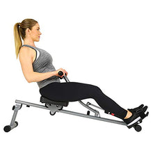 Load image into Gallery viewer, Sunny Health &amp; Fitness SF-RW1205 Rowing Machine Rower with 12 Level Adjustable Resistance, Digital Monitor and 220 LB Max Weight
