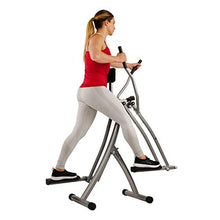 Load image into Gallery viewer, Sunny Health & Fitness SF-E902 Air Walk Trainer Elliptical Machine Glider w/LCD Monitor, 220 LB Max Weight and 30 Inch Stride