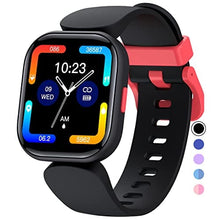 Load image into Gallery viewer, QOOGOT Kids Smart Watch for Boys Girls,Health Fitness Tracker with Heart Rate Sleep Monitor,Sport Modes Activity Tracker with Pedometer Step Calories Counter,Waterproof for Fitbit Alarm Clock (Black)
