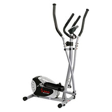 Load image into Gallery viewer, Sunny Health & Fitness SF-E905 Elliptical Machine Cross Trainer with 8 Level Resistance and Digital Monitor , Gray, White, 28 L x 17 W x 57 H