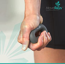 Load image into Gallery viewer, MoveRays Hand Grip Strengthener, Forearm, Fingers Exerciser - Silicone Rings for Muscle Training, Sports, Rock Climbing, Fitness