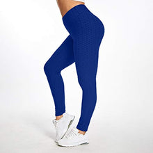Load image into Gallery viewer, Colorful Womens Yoga Pants High Waist Workout Leggings Running Pants A1-blue S
