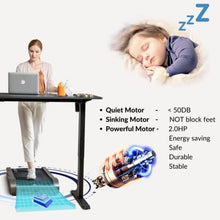 Load image into Gallery viewer, Under Desk Treadmill Motorized Folding Small Walking Treadmills for Home & Office Egofit Walker Pro M1, Installation-Free with LCD Display, Compact Fit Standing Desk Treadmills